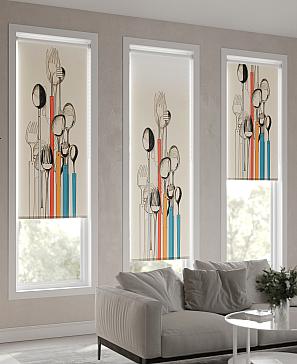 Рулонная штора «Теринт - 30 - ширина 47 см»