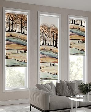 Рулонная штора «Теринт - 53 - ширина 47 см»