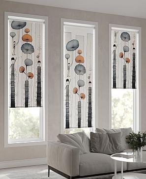 Рулонная штора «Теринт - 68 - ширина 47 см»