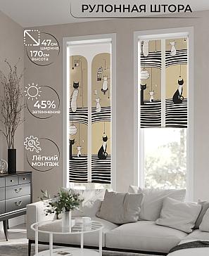 Рулонная штора «Теринт - 80 - ширина 47 см» | фото