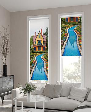 Рулонная штора «Теринт - 149 - ширина 47 см» | фото 2