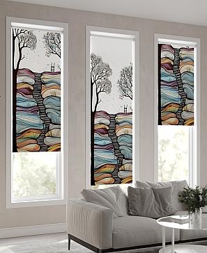 Рулонная штора «Теринт - 178 - ширина 47 см»