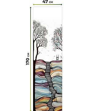 Рулонная штора «Теринт - 178 - ширина 47 см»