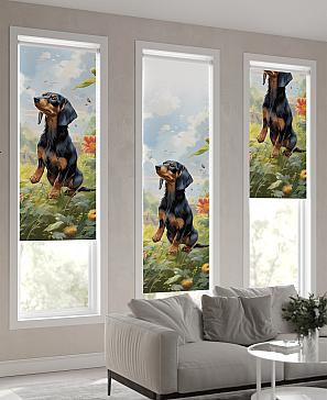 Рулонная штора «Теринт - 185 - ширина 47 см»