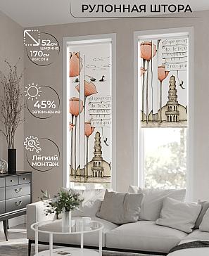 Рулонная штора «Феринт - 66 - ширина 52 см» | фото