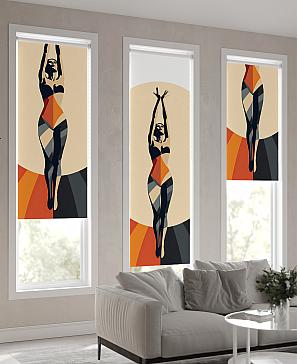 Рулонная штора «Феринт - 132 - ширина 52 см»