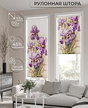 Рулонная штора «Флордо - 37 - ширина 57 см» | фото