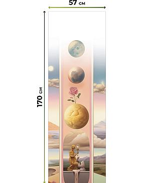 Рулонная штора «Флордо - 49 - ширина 57 см»