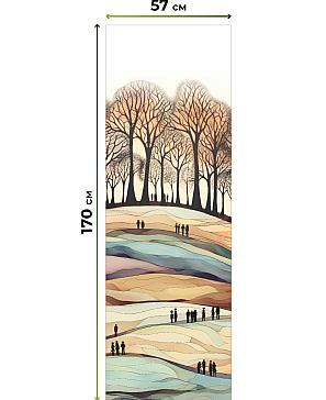 Рулонная штора «Флордо - 53 - ширина 57 см»