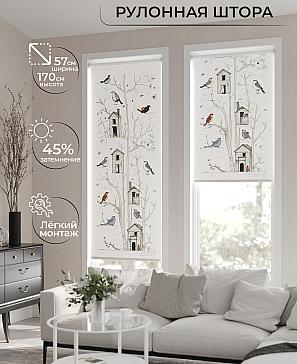Рулонная штора «Флордо - 67 - ширина 57 см» | фото