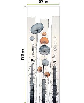 Рулонная штора «Флордо - 68 - ширина 57 см»