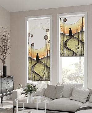 Рулонная штора «Флордо - 74 - ширина 57 см» | фото 2