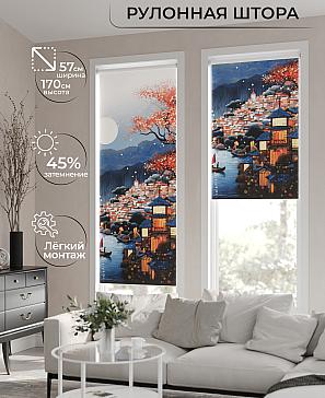 Рулонная штора «Флордо - 83 - ширина 57 см» | фото