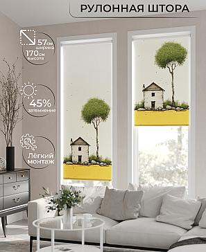 Рулонная штора «Флордо - 109 - ширина 57 см» | фото