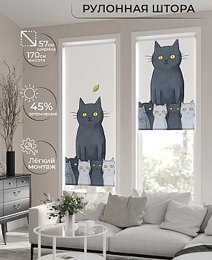 Рулонная штора «Флордо - 114 - ширина 57 см» | фото