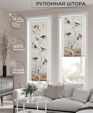 Рулонная штора «Флордо - 118 - ширина 57 см» | фото