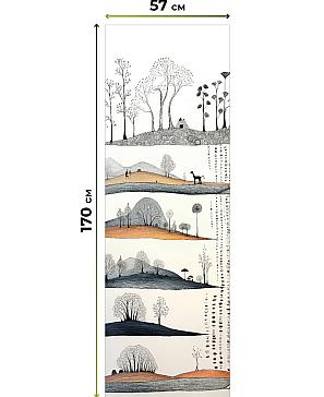 Рулонная штора «Флордо - 120 - ширина 57 см»