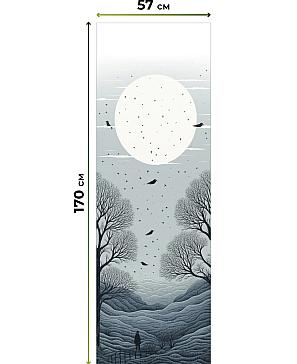 Рулонная штора «Флордо - 121 - ширина 57 см»