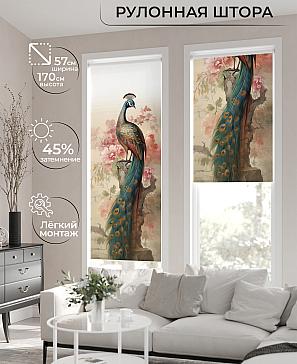 Рулонная штора «Флордо - 141 - ширина 57 см» | фото
