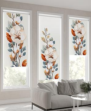 Рулонная штора «Флордо - 143 - ширина 57 см»