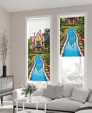 Рулонная штора «Флордо - 149 - ширина 57 см» | фото 2