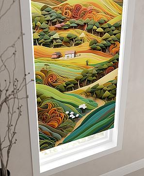 Рулонная штора «Флордо - 160 - ширина 57 см» | фото 3