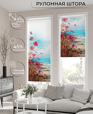 Рулонная штора «Флордо - 164 - ширина 57 см» | фото