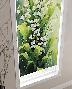 Рулонная штора «Флордо - 168 - ширина 57 см» | фото 3