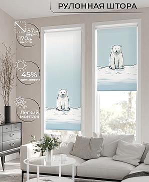 Рулонная штора «Флордо - 180 - ширина 57 см» | фото