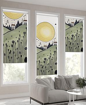 Рулонная штора «Флордо - 184 - ширина 57 см»