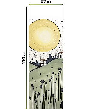 Рулонная штора «Флордо - 184 - ширина 57 см»