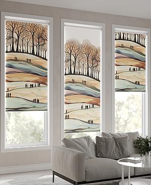 Рулонная штора «Нертонс - 53 - ширина 68 см»