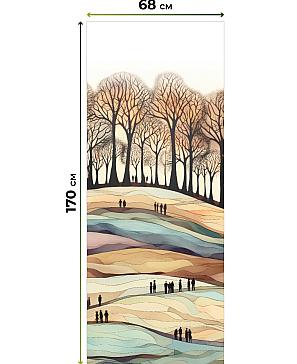 Рулонная штора «Нертонс - 53 - ширина 68 см»