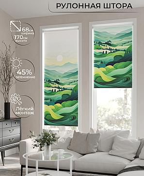 Рулонная штора «Нертонс - 61 - ширина 68 см» | фото