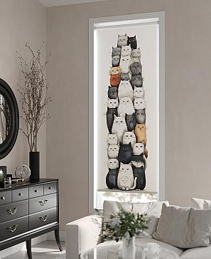 Рулонная штора «Нертонс - 69 - ширина 68 см»