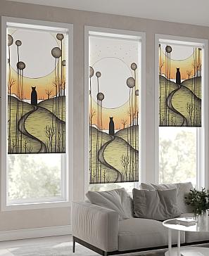 Рулонная штора «Нертонс - 74 - ширина 68 см»