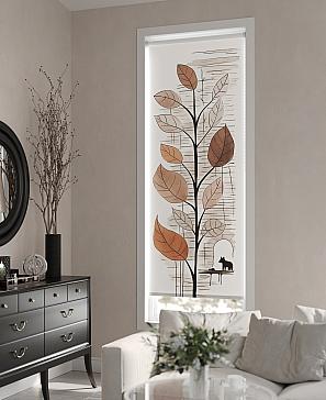 Рулонная штора «Нертонс - 75 - ширина 68 см»