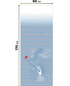 Рулонная штора «Нертонс - 106 - ширина 68 см»