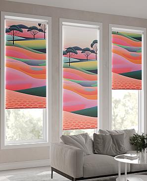 Рулонная штора «Нертонс - 111 - ширина 68 см»