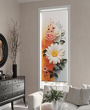 Рулонная штора «Нертонс - 113 - ширина 68 см»