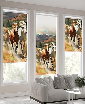 Рулонная штора «Нертонс - 162 - ширина 68 см»