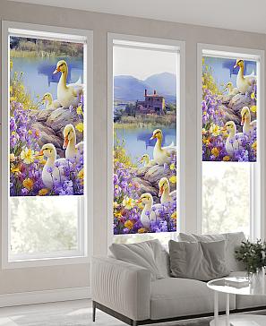 Рулонная штора «Нертонс - 165 - ширина 68 см»