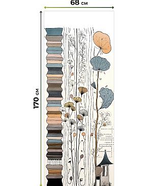 Рулонная штора «Нертонс - 183 - ширина 68 см»