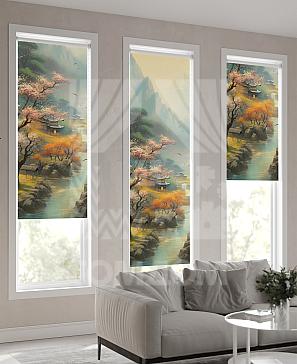 Рулонная штора «Ранфрик - 551 - ширина 47 см»