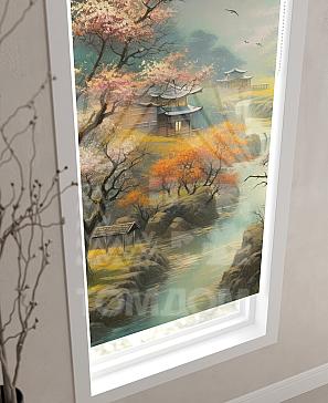 Рулонная штора «Лирикас - 551 - ширина 68 см» | фото 3