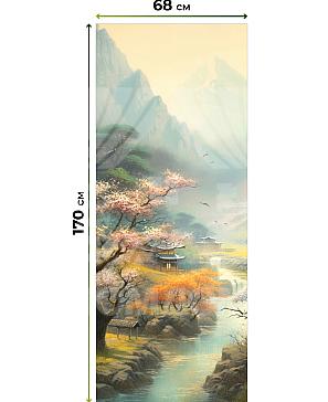 Рулонная штора «Лирикас - 551 - ширина 68 см»