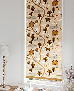 Рулонная штора «Лертонт - 619 - ширина 62 см»