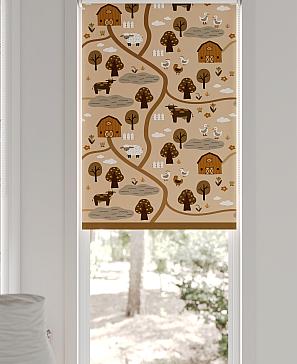 Рулонная штора «Лертонт - 619 - ширина 62 см»