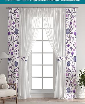 Тюль с декоративными подхватами «Лабрист - 213» | фото