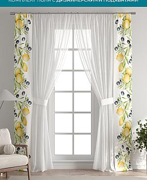 Тюль с декоративными подхватами «Лабрист - 214» | фото